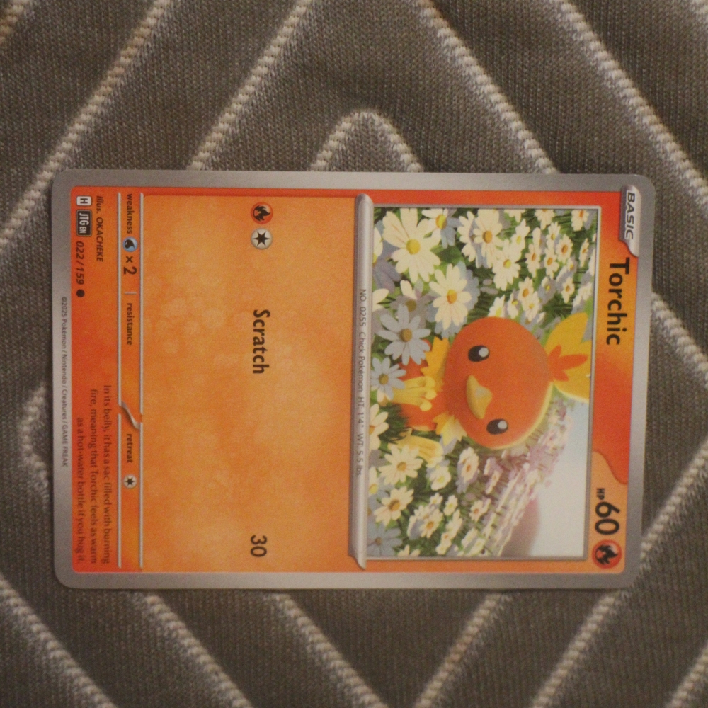 Pokemon Orange and Yellow Card Game